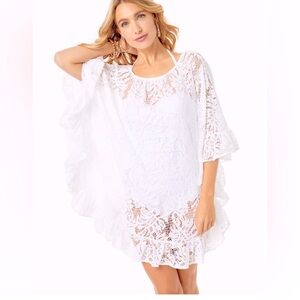 BNWT Lilly Pulitzer Atley white lace coverup 
Beautiful material L/XL